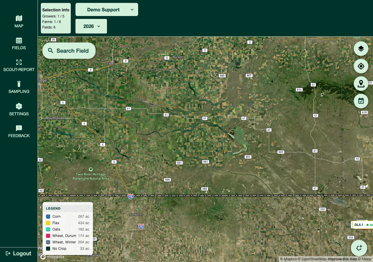 The field map interface